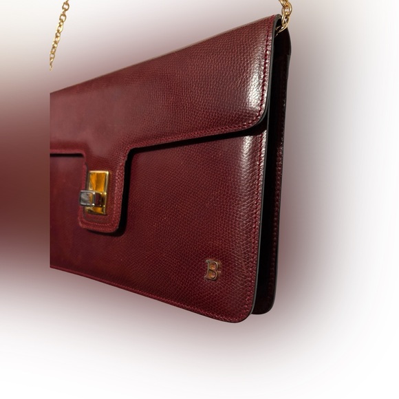 EUC Bally- Vintage Burgundy Leather Crossbody - Picture 6 of 15